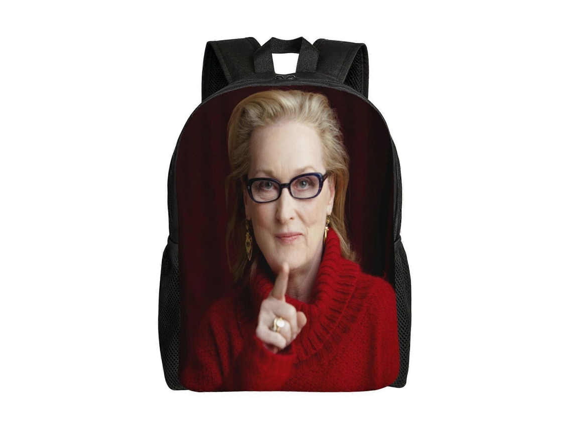 Mochila De Estudante Meryl Streep, Durável E Leve, À Prova Dágua E Com Alças Respiráveis. N1083 Loja Olysi