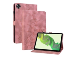 Capa De Couro Com Relevo Lily Para Tablet Realme Pad 2 De 11,5 Polegadas