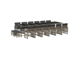 Garden Dining Set, Garden Dining Sets Vidaxl Cinzeto Rattan / Vime (n/a)