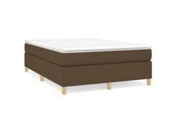 Box Spring Bed, Box Spring Beds Vidaxl Marrom Tecido (140 X 190 Cm)