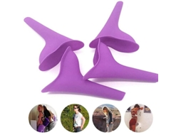 2025 4 Peças Urinário Portátil Para Mulher Silicone Médico Reutilizável Funnel Pee Viagem Camping Senderismo