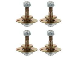 Kit Com 4 Parafusos De Rolamento De Ferro Reforçado M8x45mm Para Cadeira De Balanço