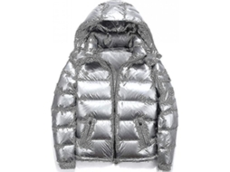 Chaqueta de Plumas HOMME Fasst com capuz, branco, 86% plumas de pato, casual