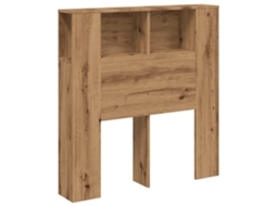 Headboard Cabinet, Headboard Cabinets Vidaxl Marrom Madeira Processada (100 Cm)
