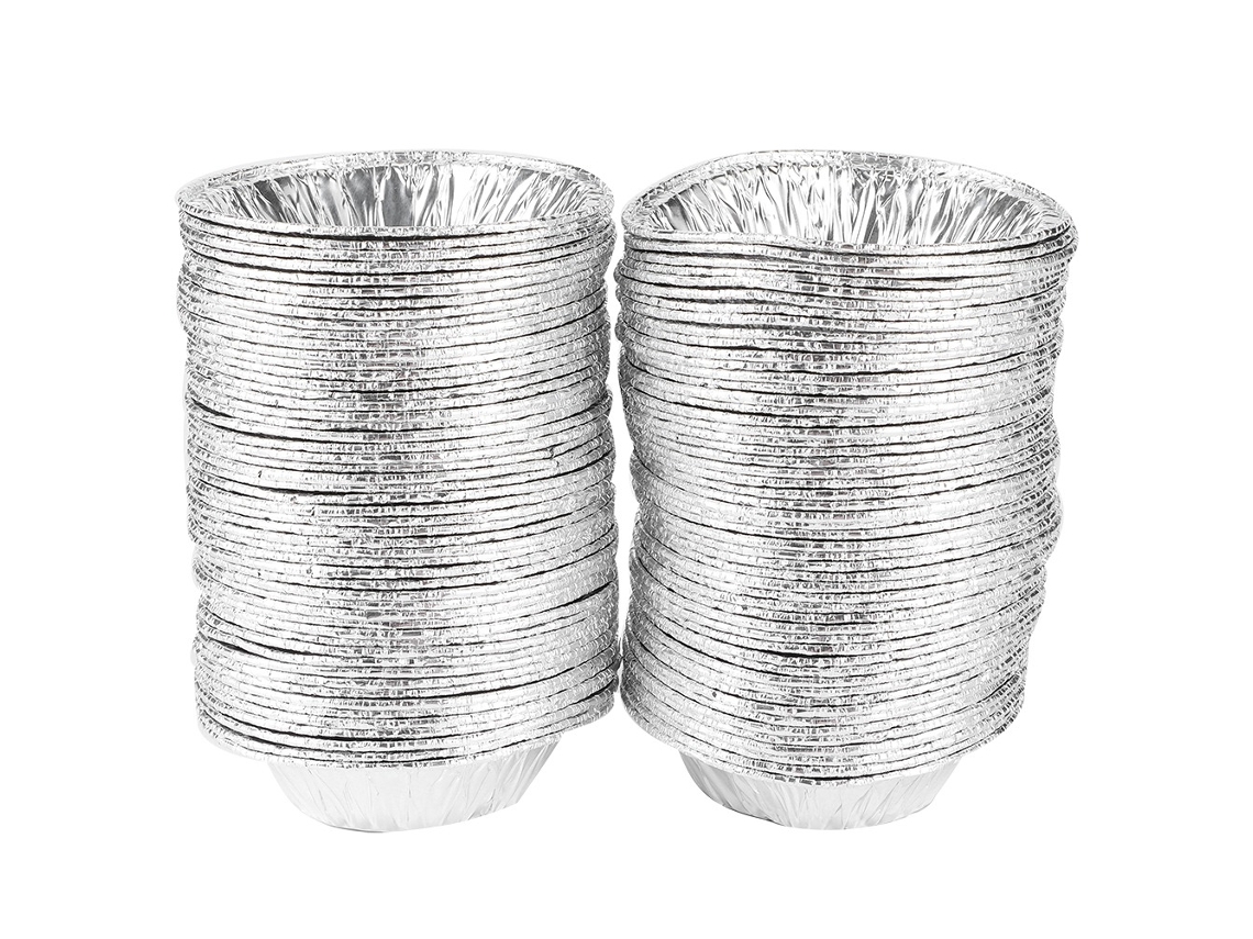 100pcs Antiaderente Ovo Tart Molde Cupcake Bolo Biscoitos Lata Molde Caso Copo Cozinha Ferramenta De Cozimento