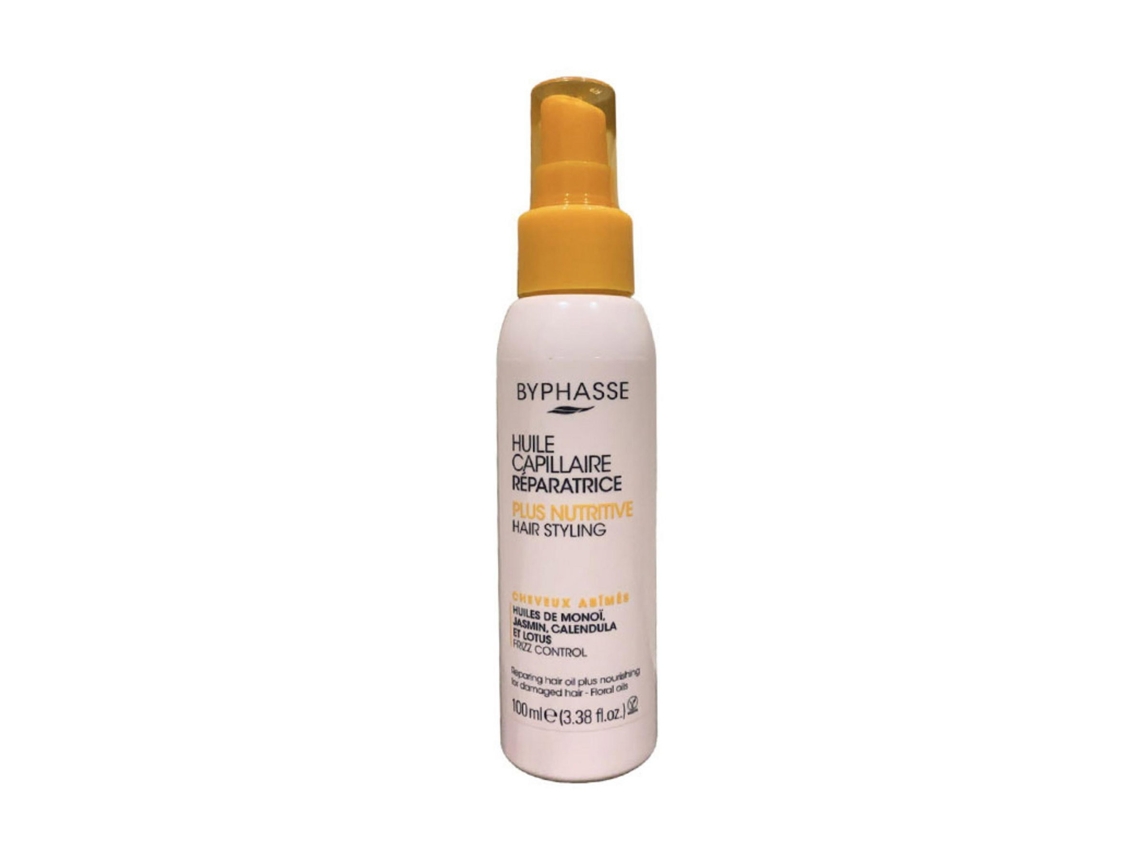 Byphasse, Byphasse, Óleo Para Cabelo, Reparação De Danos, 100 Ml