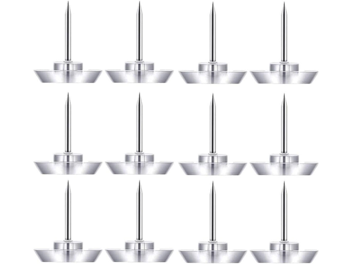 Conjunto Ounona de 50 Alfinetes Transparentes em Formato de Estrela para Quadro Branco, Ideal para Anotações Penduradas em
