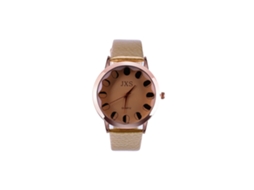 Relógio de Pulso Feminino Analógico com Pulseira Pu Estilo Moderno e Preciso (dourado)