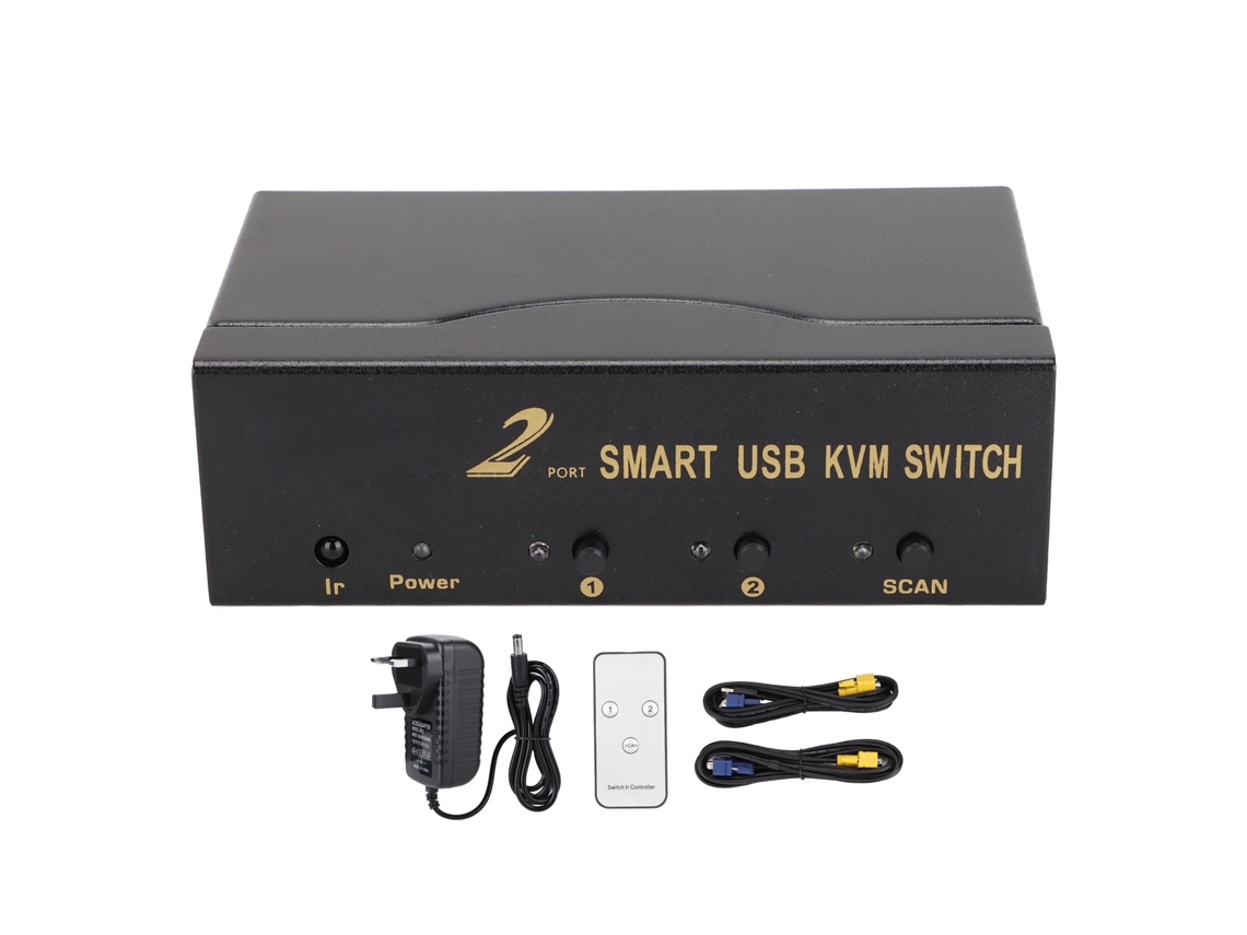Switch Kvm Vga 2x1 com 4 Usb LAXISCREED