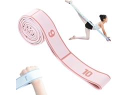 Faixa Elástica Numerada Para Exercícios De Alongamento E Ioga, Com 8a 12 Laços Marcações Claras Pilates, Dança