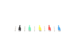 5 Conectores De Clavija Plátano Apilables De 4mm, 5 Colores, Aislados Seguros, 1000v, 25a