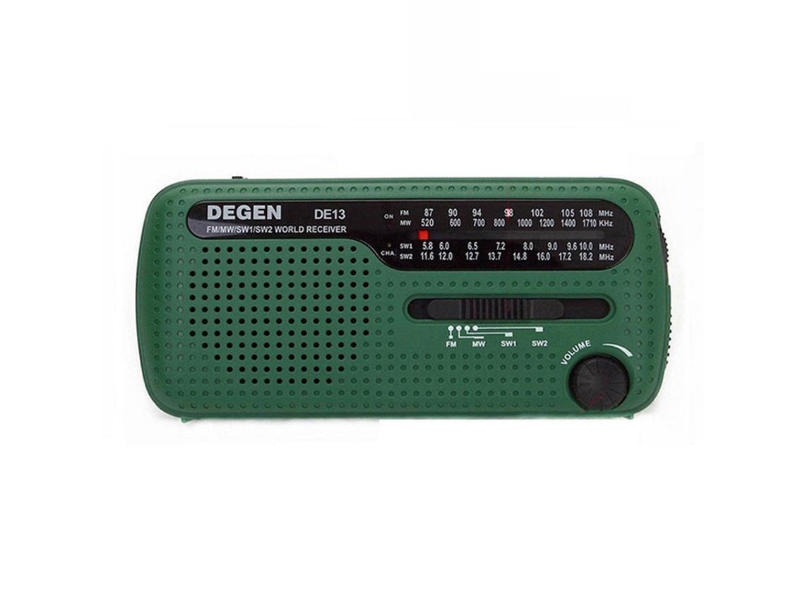 Melhor Rádio Portátil com Energia Solar/manivela, Am/fm, Ondas Curtas e Informações Meteorológicas de Emergência AQUAFORGE
