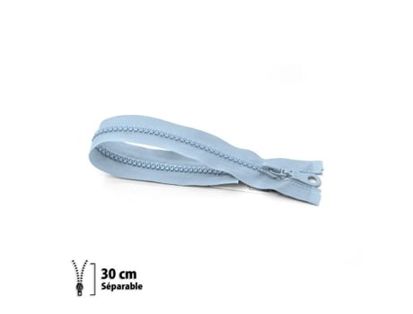 Zíper Z54 Moldado 6mm Separável 30 Cm Eclair