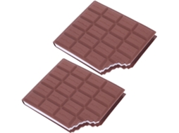 Bloc-notes Parfumé De Chocolat Format Poche Créatif Papier Adhésif Fort Et Retrait Propre 2pcs Para Maison Et
