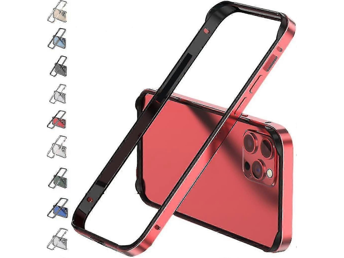 Caixa De Bumper De Metal Com Moldura De Alumínio Para Iphone 14 Pro Max/14 Pro/14 Plus Proteção De Borda Elevada