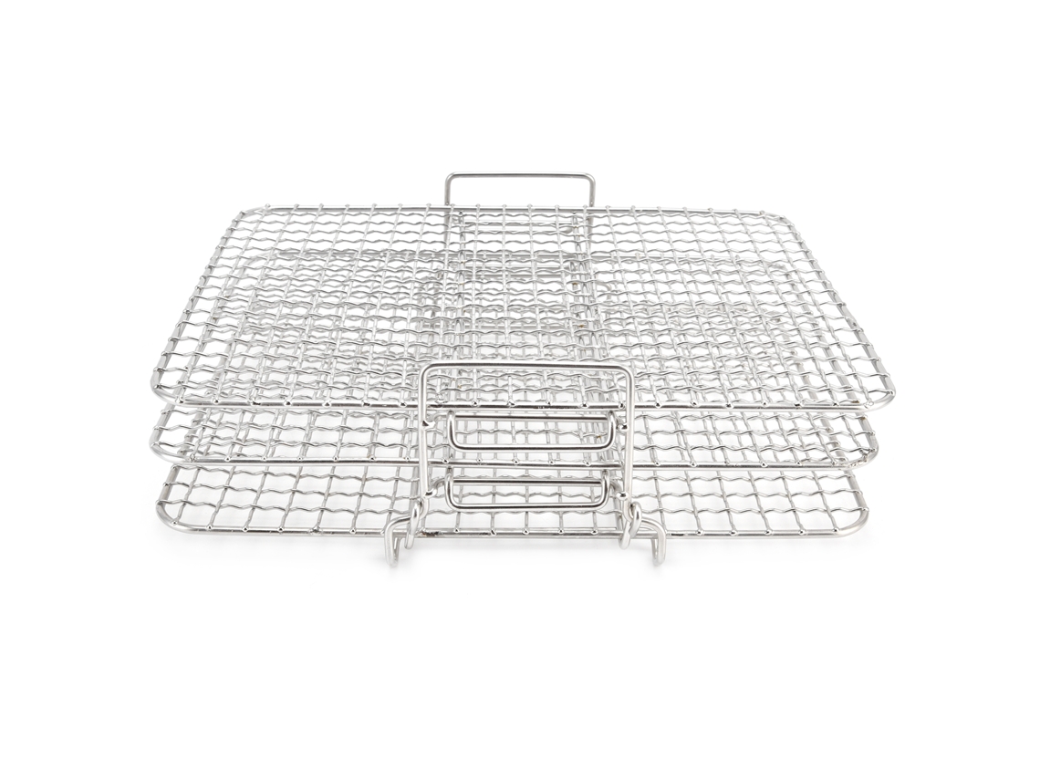 Conjunto de Grelha de Aço Inoxidável para Camping CHABERLU