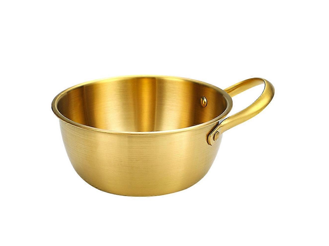 Panela Pequena Redonda Para Cozinhar Macarrão, Ideal Para Preparar Ramen Coreano Na Cozinha. 1 Unidade, 25 X 21 X 8,5 Cm.