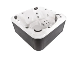 Banheira de hidromassagem para 5 pessoas BELIANI Tularosa de Acrílico Branco 210x210x90