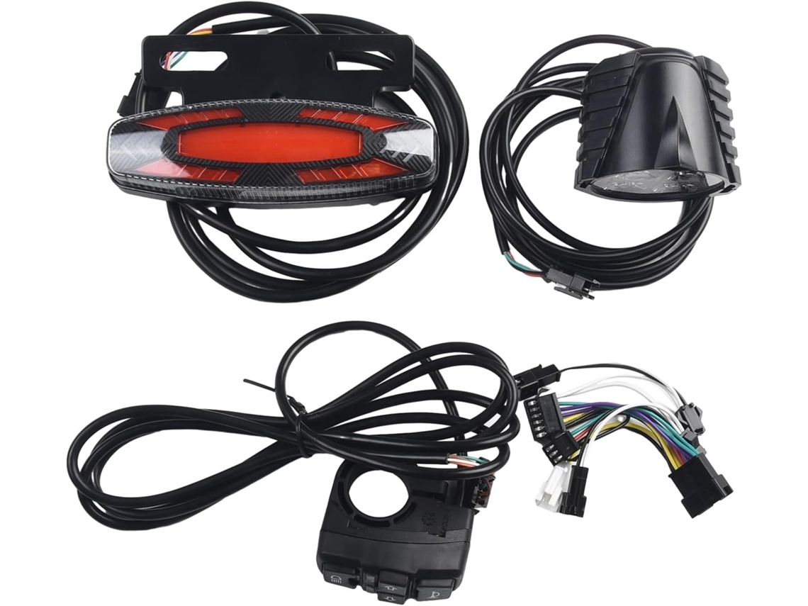 Conjunto De Luzes Para Bicicleta Elétrica, Kit Farol E Lanterna