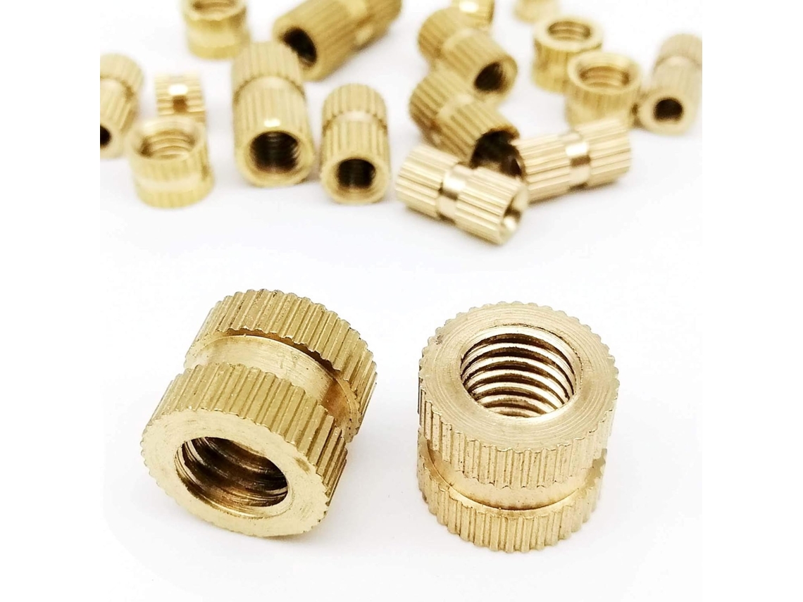 Porcas De Inserção Com Rosca Métrica Em Latão Maciço - M2, M2.5, M3,