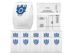 Pacote Com 10 Sacos De Substituição Airclean 3d Efficiency Para Aspirador Pó Gn Classic C1 Comp Tuotuo