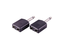 2 Unidades Divisor Y Fone Ouvido/Microfone, 6,35 Mm, Conector Áudio AQUAFORGE