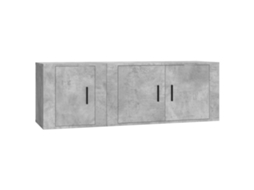 Tv Cabinet Set, Tv Cabinet Sets Vidaxl Cinzeto Madeira Processada (n/a)