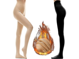 2026 medias Térmicas Opacas de Invierno para Mujer Con Forro de Pelo, Talle Alto Elástico Y Calientito