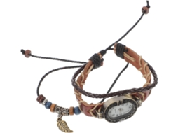 Relógio Pulso Retrô Watch Pulseira Couro Elegante Moderna Revestimento Superior Bovino Ice GOKOCO
