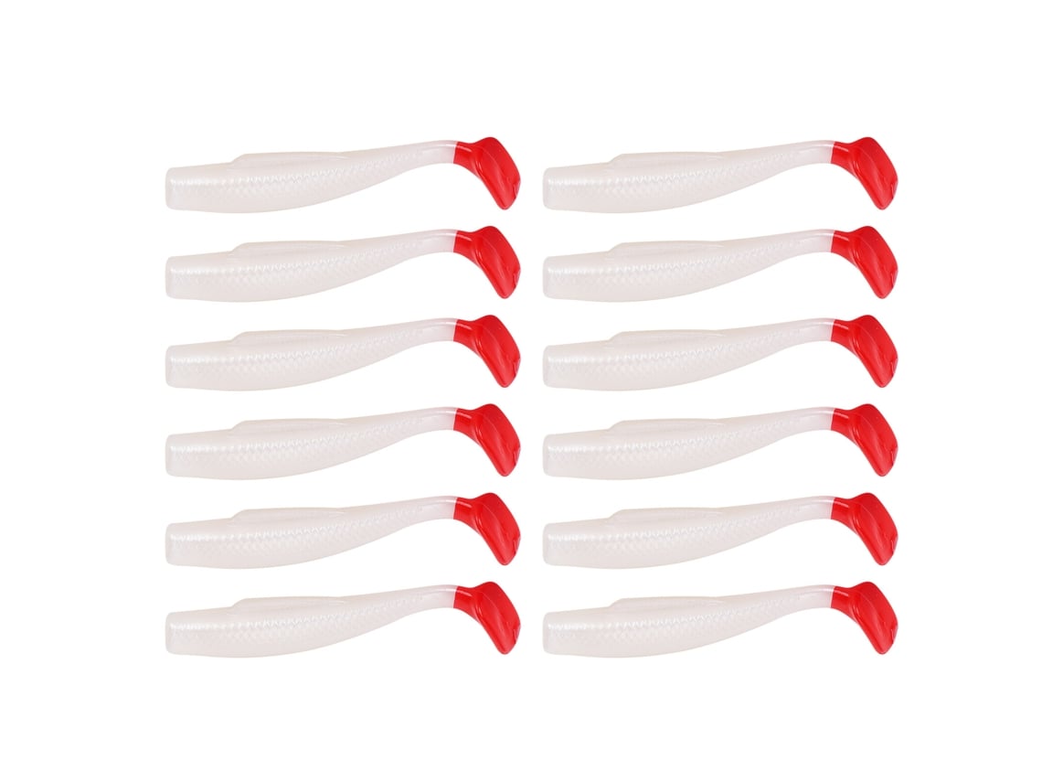 2 Conjuntos 6 Isqueiros de Pesca Silicone Mole T Tail 2