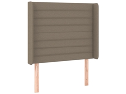 Headboard, Headboards Vidaxl Cinzento-acastanhado Tecido (103 X 16 X 118/128 Cm)