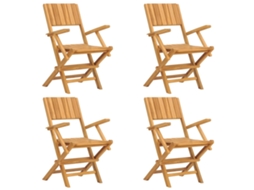 Folding Chair, Folding Chairs Vidaxl Marrom Madeira (n/a)