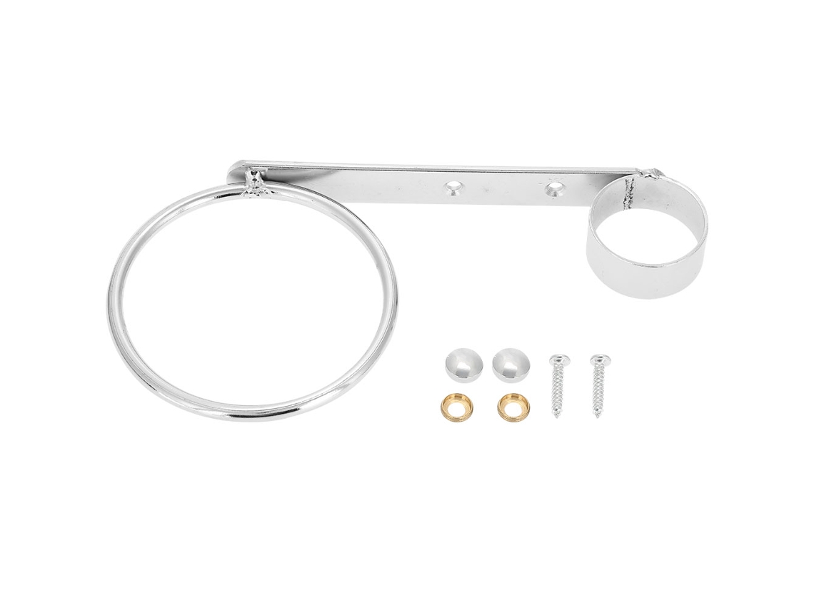 Suporte Para Secador De Cabelo Em Aço Inoxidável Galvanizado, Uso Profissional, Com Pente Integrado.