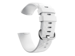 Pulseira de substituição de silicone com grãos de diamante para smartwatch Fitbit Charge3/Charge4 Ly Ebike (grande)