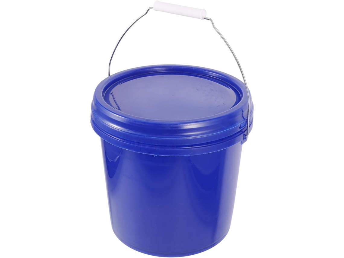 Balde De Plástico Com Tampa Para Pigmentos De Tinta, Ideal Para Armazenamento E Transporte.