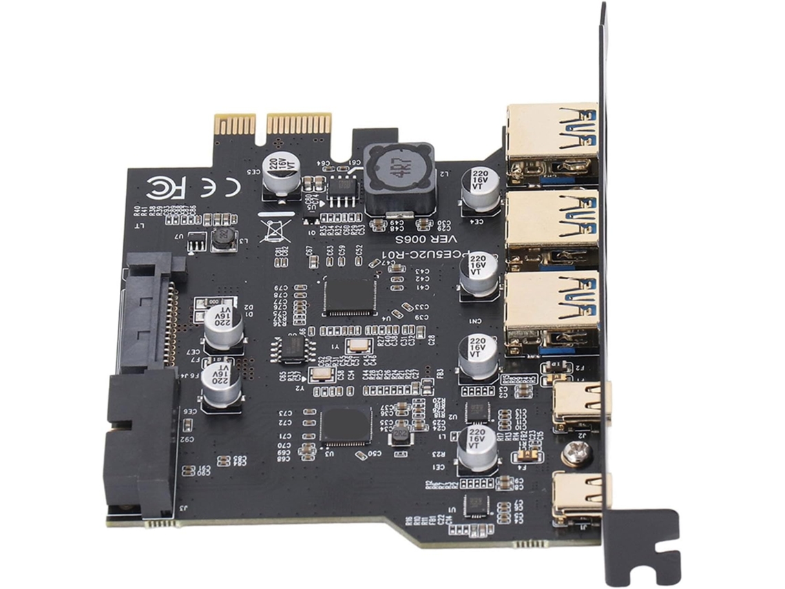 Placa De Expansão Pcie, Pcie Para Usb 3.2, Alta Velocidade Com 5