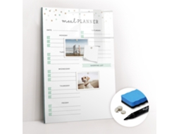 Quadro De Vidro Magnético Planeador De Refeições Para A Cozinha Espelharte (40x60 Cm)