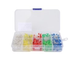 Kit com 300 Diodos LED de 3mm/5mm em Cores Diversas, DIY