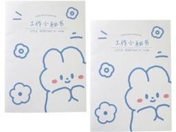 Carnet Comme Présent Pour De Planification Annuel 2pcs Para Élève Em Papel Branco Écriture Fluide Ami Ou