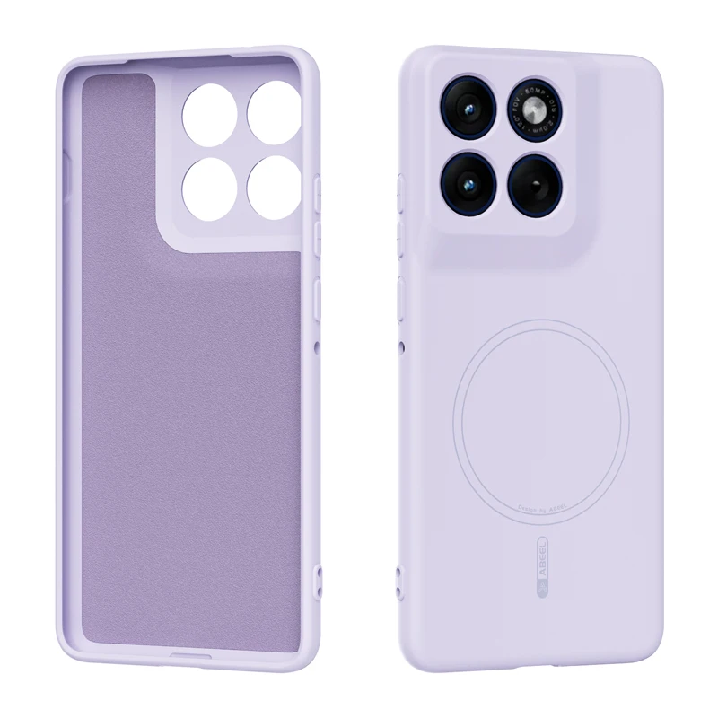 Capa De Celular Magnética De Silicone Hipoalergênica (moto Edge 60 Roxo)