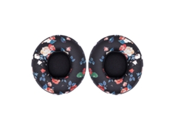 Almofadas Zruxe Para Beats Solo3 E Solo 2 Sem Fio (vintage Preto Com Flores, Substituicao)
