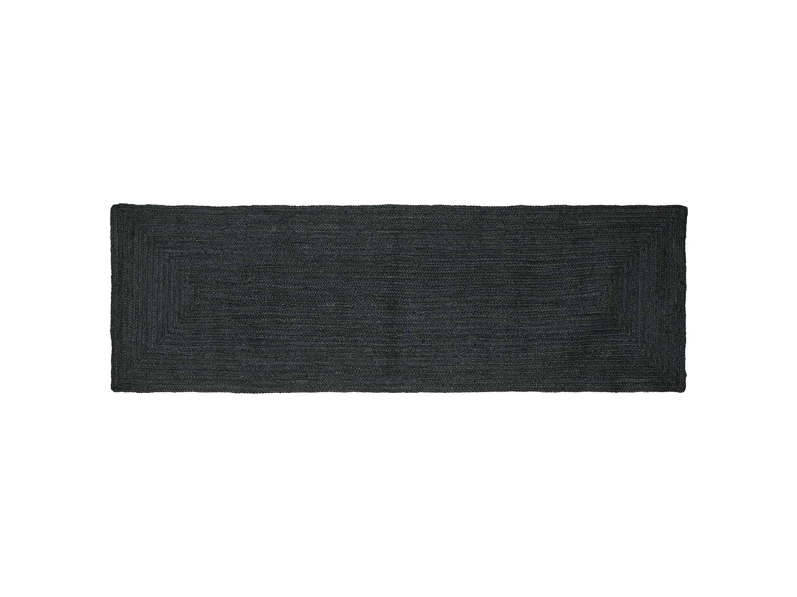 Vidaxl Tapetes De Área Retangular Cinzento-escuro 80 X 300 Cm Juta