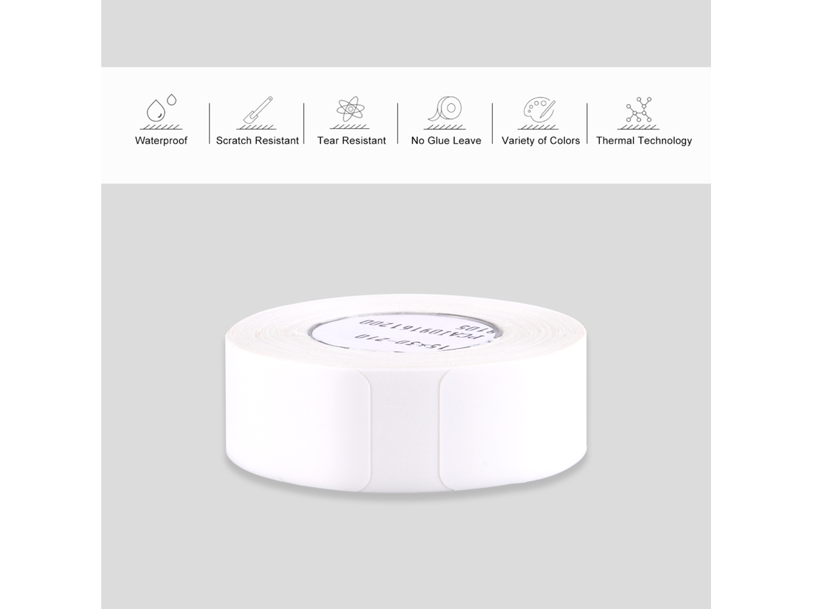 Rótulo Térmico Autoadesivo 15x30mm 210 Folhas Resistente À Água com S/MARCA