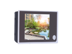 Primerox visor de Porta Digital com Tela Lcd 3,5 Polegadas e Campainha de Vídeo 120 Graus Prata