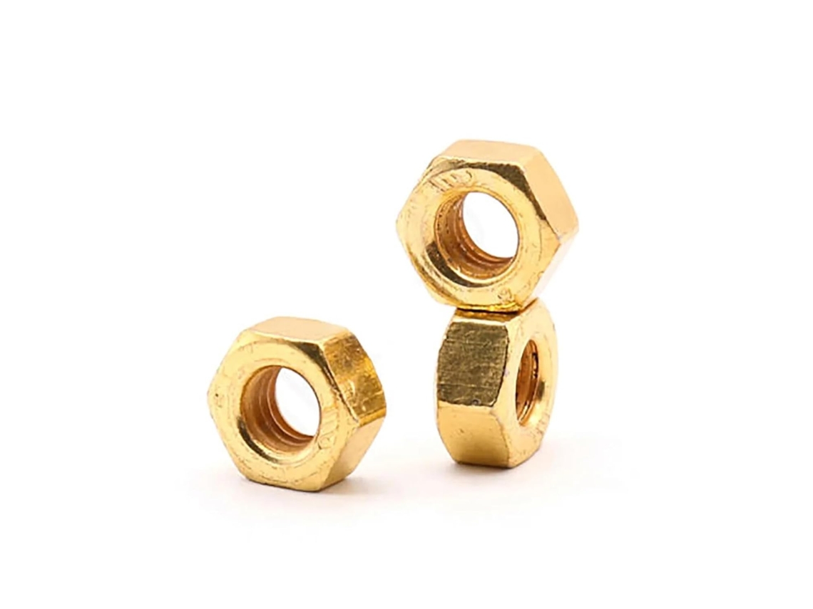 20 Peças Porcas Sextavadas De Rosca Completa Banhadas A Ouro Em Titânio M2, M2 5, M3, M4 E M5