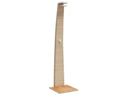 Chuveiro de Exterior VIDAXL Vime Pe/Madeira Acácia Bege 55 X 60 X 224 Cm
