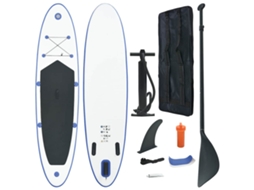 Vidaxl Prancha De Paddle Sup Insuflável Azul E Branco