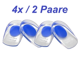 Calcanhar Almofadas Silicone Azul Tamanho Grande Cuidados com Seus Pés ZMDECQNA