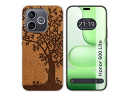 Capa Tumundosmartphone De Silicone Para Honor 600 Lite 5g Design Em Couro Com 3 Desenhos