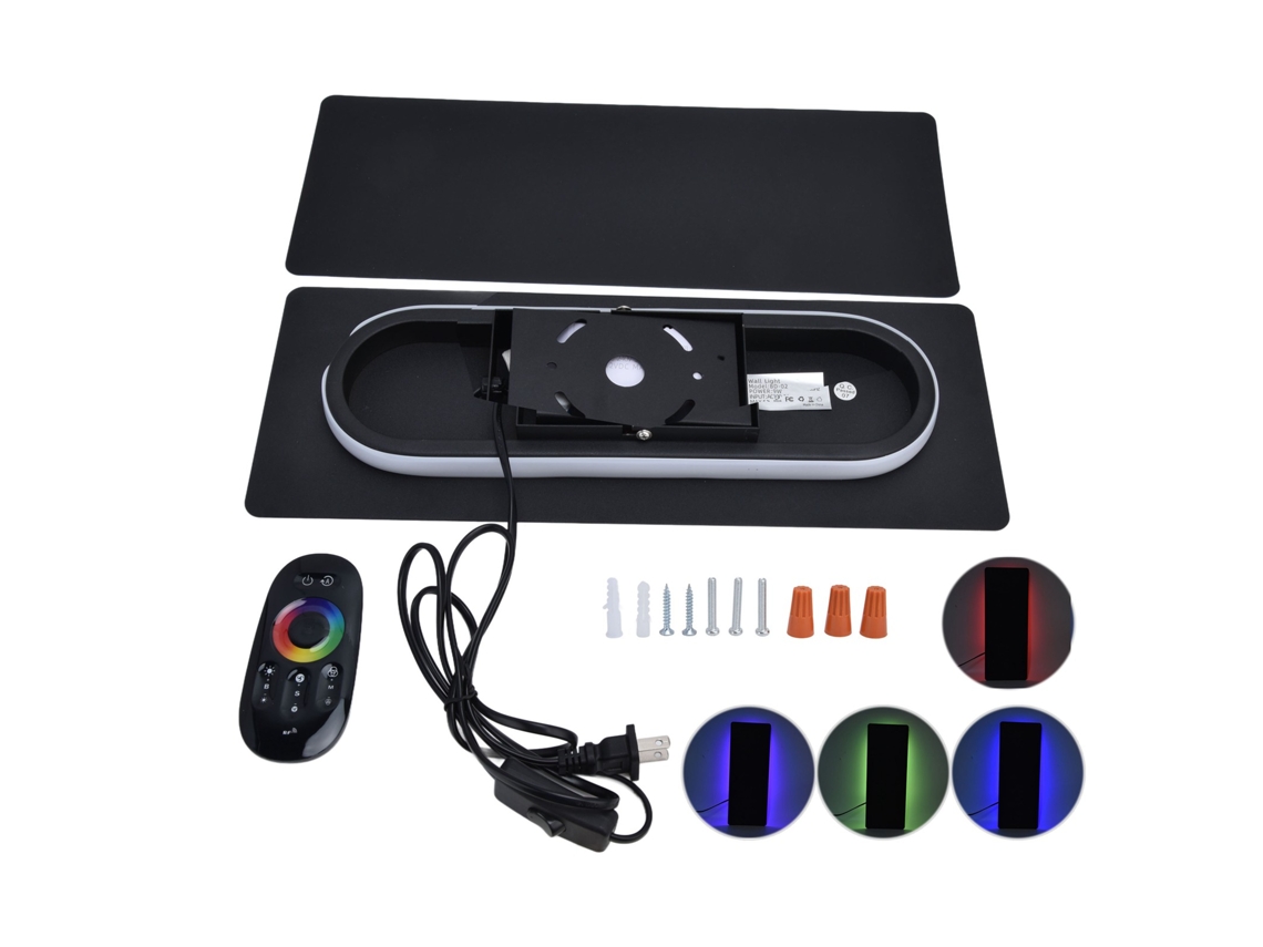 Rebe-lâmpada De Parede Colorida Com Controle Remoto Para Sala De Estar E Quarto Led
